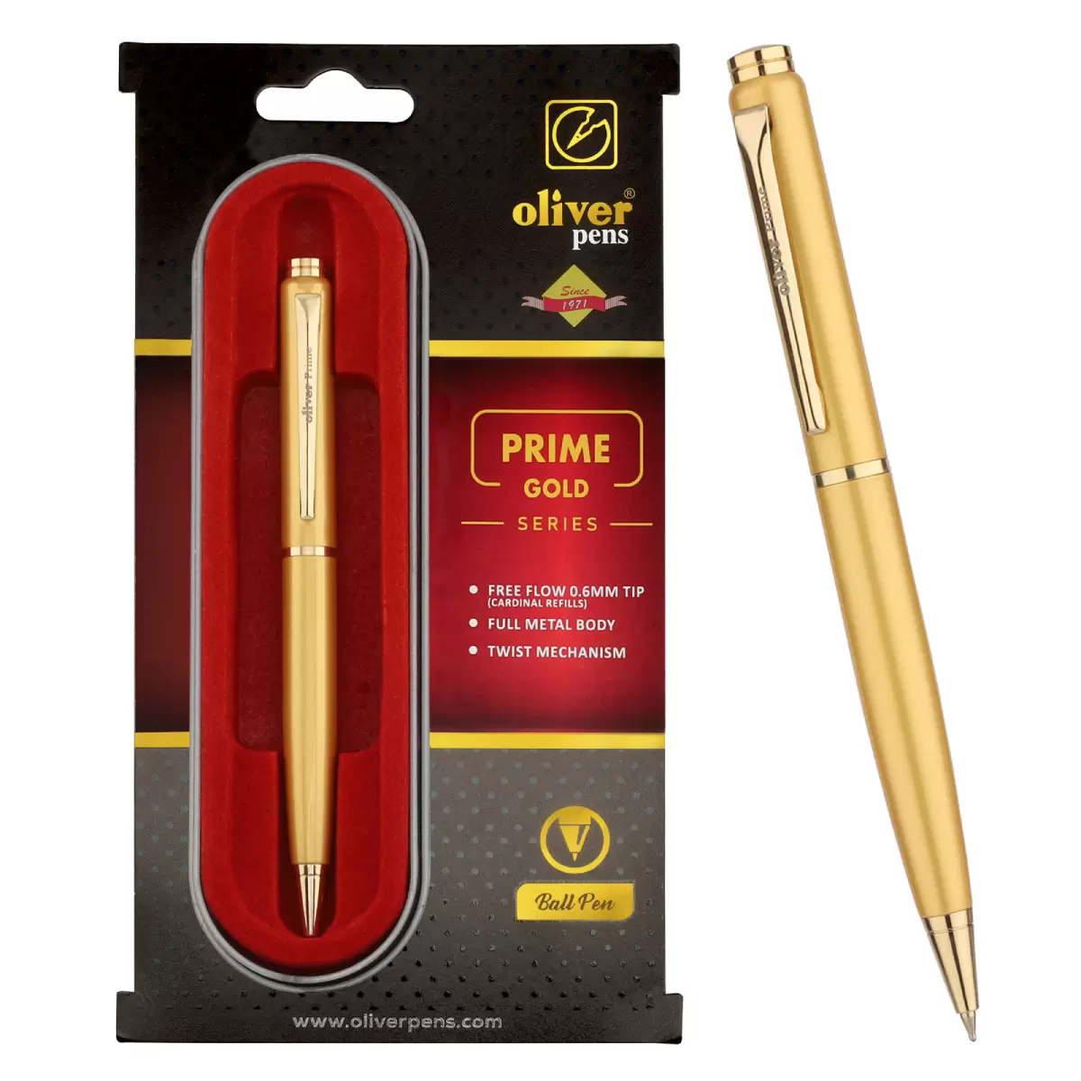 Oliver Prime Gold Ball Pen